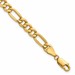 10k 6.25mm Semi-Solid Figaro Chain
