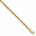 10k 2.5mm Semi-solid D/C Rope Chain