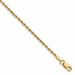 10k 1.5mm Diamond-cut Rope Chain