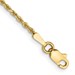 10k 1.5mm Diamond-cut Rope Chain