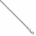10k White Gold 1.75mm Diamond-cut Rope Chain