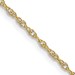 10k 1.35mm Carded Cable Rope Chain