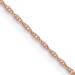 10k Rose Gold .6 mm Carded Cable Rope Chain