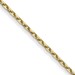10k .8mm D/C Cable with Spring Ring Clasp Chain