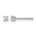Plat 1/10ct Lab Grown Diamond VS+ F+ Round Comp Stud Earrings