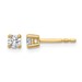 18ky 1/4ct Lab Grown Diamond VS+ F+ Round Complete Stud Earrings