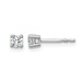 18kw 1/4ct Lab Grown Diamond VS+ F+ Round Complete Stud Earrings