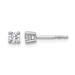 Plat 1/4ct Cert Lab Grown Diamond VS+ F+ Round Complete Stud Earrings