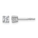18kw 1/3ct Lab Grown Diamond VS+ F+ Round Complete Stud Earrings