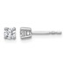 SS RH-plated 1/3ct Lab Grown Diamond VS/SI+ G+ Round Comp Stud Earrings