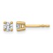 18ky 1/3ct Cert Lab Grown Diamond VS+ F+ Round Complete Stud Earrings
