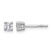 Plat 1/3ct Cert Lab Grown Diamond VS+ F+ Round Complete Stud Earrings