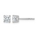 18kw 3/4ct Cert Lab Grown Diamond VS+ F+ Round Complete Stud Earrings