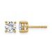 18ky 1ct Cert Lab Grown Diamond VS+ F+ Round Complete Stud Earrings
