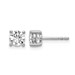 18kw 1ct Cert Lab Grown Diamond VS+ F+ Round Complete Stud Earrings