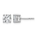 Plat 1 1/2ct Lab Grown Diamond VS+ F+ Round Complete Stud Earrings