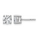 SS RH-plated 1 1/2ct Lab Grown Diamond VS+ F+ Round Comp Stud Earrings