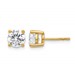 18ky 2ct Cert Lab Grown Diamond VS+ F+ Round Complete Stud Earrings