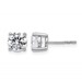 18kw 2ct Cert Lab Grown Diamond VS+ F+ Round Complete Stud Earrings