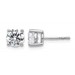 Plat 2ct Cert Lab Grown Diamond VS+ F+ Round Complete Stud Earrings