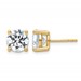 18ky 4ct Cert Lab Grown Diamond VS+ F+ Round Complete Stud Earrings
