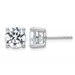 18kw 4ct Cert Lab Grown Diamond VS+ F+ Round Complete Stud Earrings