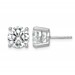 Plat 6ct Lab Grown Diamond VS+ F+ Round Complete Stud Earrings