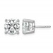 18kw 6ct Cert Lab Grown Diamond VS+ F+ Round Complete Stud Earrings