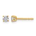 10ky 1/4ct Lab Grown Diamond VS/SI+ G+ Round Complete Stud Earrings