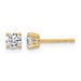 10ky 1/2ct Lab Grown Diamond VS/SI+ G+ Round Complete Stud Earrings