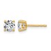 10ky 1ct Lab Grown Diamond VS+ F+ Round Complete Stud Earrings