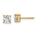 10ky 1ct Cert Lab Grown Diamond VS/SI+ G+ Round Complete Stud Earrings