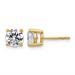 10ky 2ct Lab Grown Diamond VS/SI+ G+ Round Complete Stud Earrings