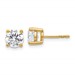 10ky 2ct Cert Lab Grown Diamond VS/SI+ G+ Round Complete Stud Earrings