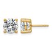 10ky 3ct Lab Grown Diamond VS+ F+ Round Complete Stud Earrings
