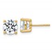 10ky 4ct Cert Lab Grown Diamond VS+ F+ Round Complete Stud Earrings