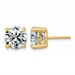 10ky 5ct Lab Grown Diamond VS+ F+ Round Complete Stud Earrings