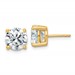 10ky 5ct Cert Lab Grown Diamond VS+ F+ Round Complete Stud Earrings