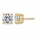 10ky 6ct Lab Grown Diamond VS+ F+ Round Complete Stud Earrings