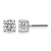 Plat 2 1/2ct Lab Grown Diamond VS+ F+ Round Comp Screwback Stud Earrings