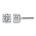 18kw 3ct Lab Grown Diamond VS+ F+ Round Comp Screwback Stud Earrings