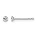 Platinum 1/10ct Lab Grown Dia VS+ F+ Round Comp 3 Prong Stud Earrings