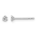 14kw 1/10ct Lab Grown Dia VS/SI+ G+ Round Comp 3 Prong Stud Earrings
