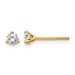 18ky 1/4ct Lab Grown Diamond VS+ F+ Round Complete Stud Earrings