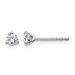 18kw 1/4ct Lab Grown Diamond VS+ F+ Round Complete Stud Earrings