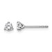 Platinum 1/4ct Cert Lab Grown Diamond VS+ F+ Round Comp Stud Earrings