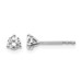18kw 1/3ct Lab Grown Diamond VS+ F+ Round Complete Stud Earrings
