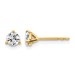 18ky 1/2ct Lab Grown Diamond VS+ F+ Round Complete Stud Earrings