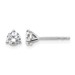 Platinum 1/2ct Lab Grown Diamond VS+ F+ Round Comp Stud Earrings