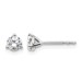 18kw 1/2ct Cert Lab Grown Diamond VS+ F+ Round Complete Stud Earrings